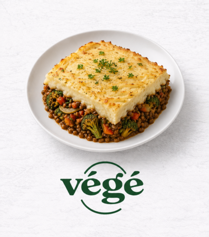 hachis parmentier aux lentilles et légumes (fenouil, brocolis, poivrons)