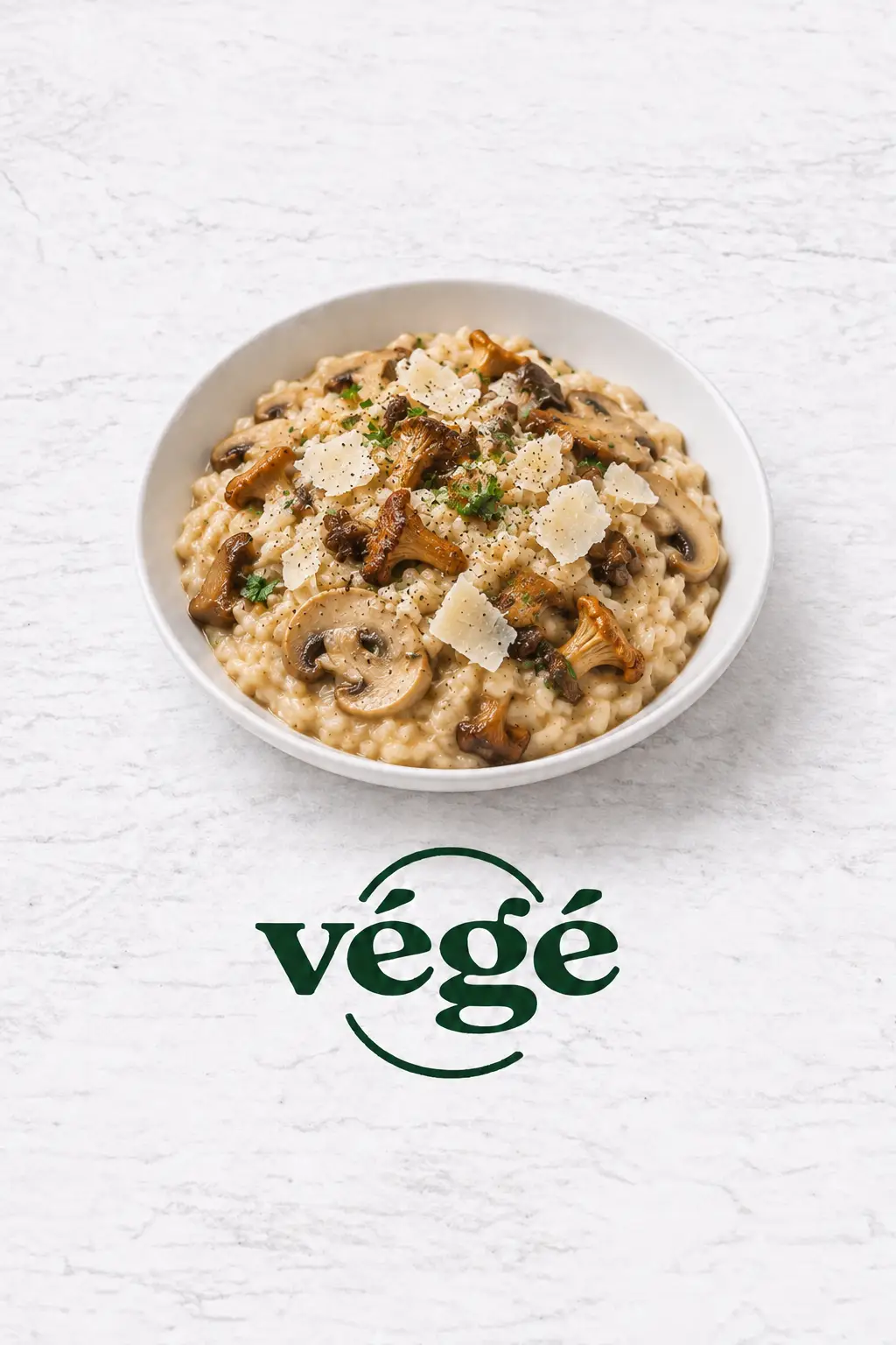 risottochampignonsparmesan Risotto aux champignons de Paris et des bois, parmesan – Image 1