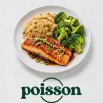 Saumon basse température sauce teriyaki, boulgour et brocolis