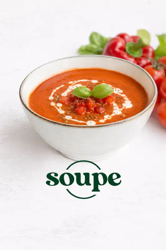 crème de tomates aux poivrons