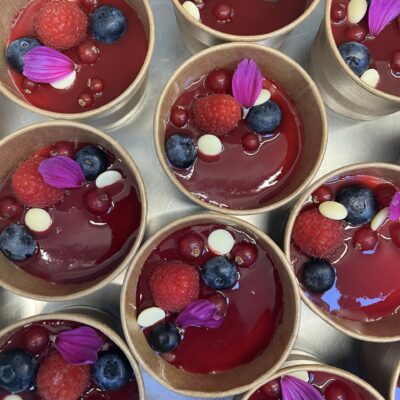 Panna cotta aux fruits rouges