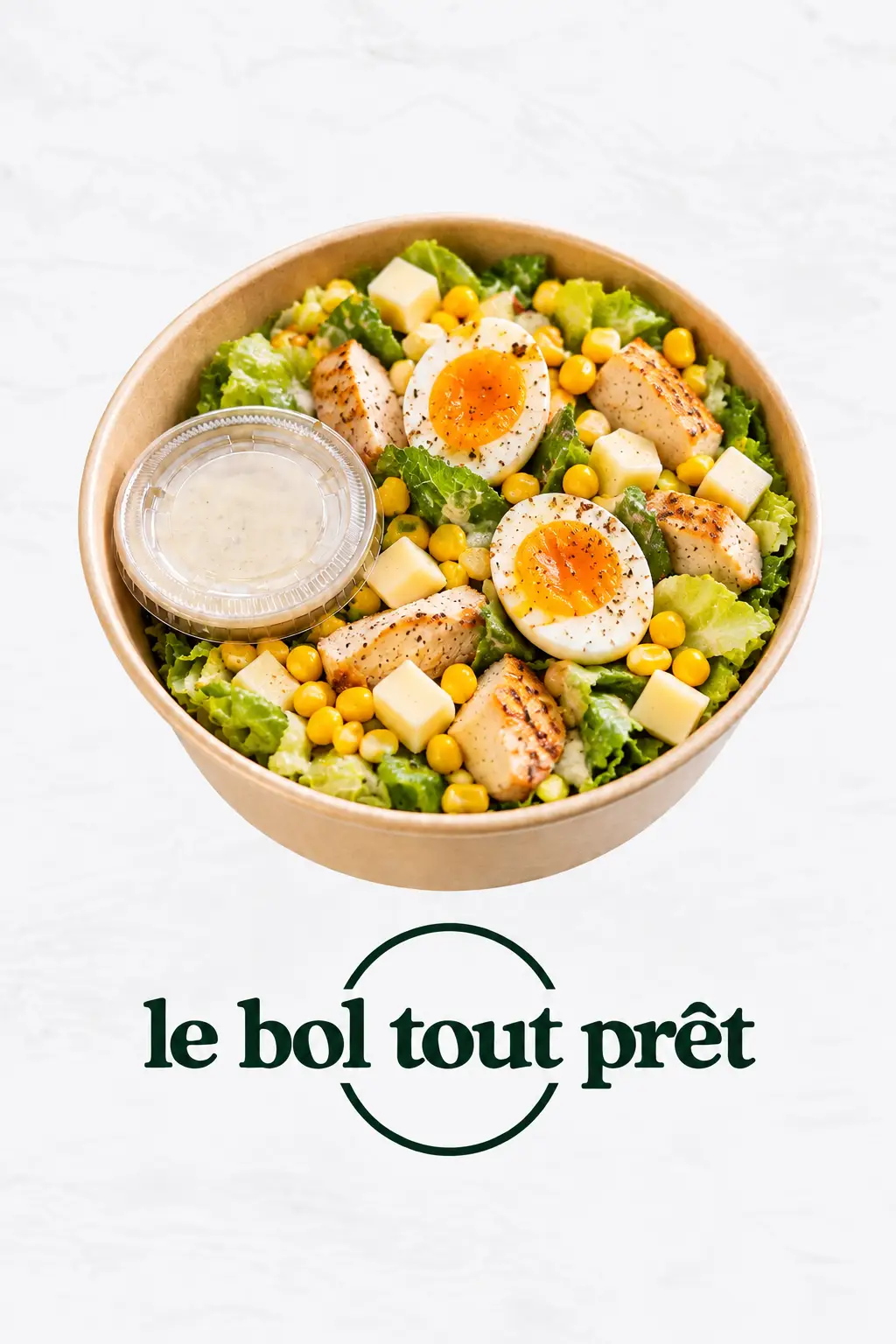 bolpouletmaisfromage Le bol Tout prêt: salade US au poulet, fromage, oeuf mollet et maïs – Image 1